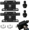 2 Pack Portable Electric Drill Water Pump with Quick Connectors Self Priming Fluid Pump and Water Hose Black
