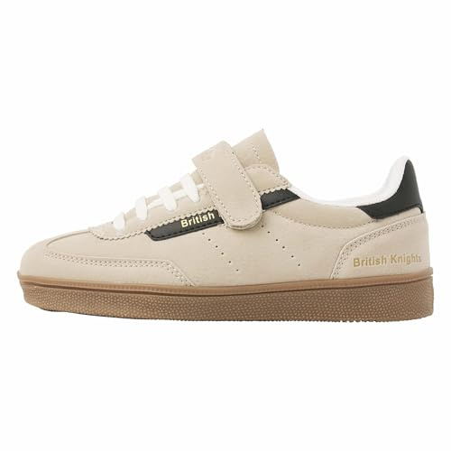 British Knights Boys' Revival Trainers, Beige-Black, 10.5 UK Child