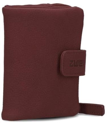 Zwei kleine Damen Geldbörse M.Wallet MW5 Portemonnaie aus weichem Kunstleder, Geldbeutel mit Druckknopf & Reißverschluss-Münzfach, 6 Kartenfächern, 4 Einsteckfächern, 1 Scheinfach