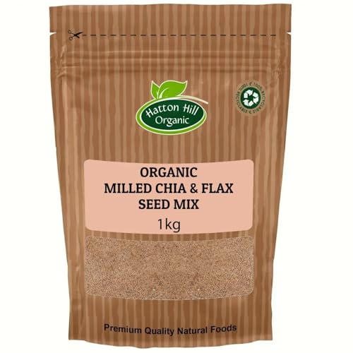 Organic Milled Chia & Flax Seed Mix 1kg by Hatton Hill Organic