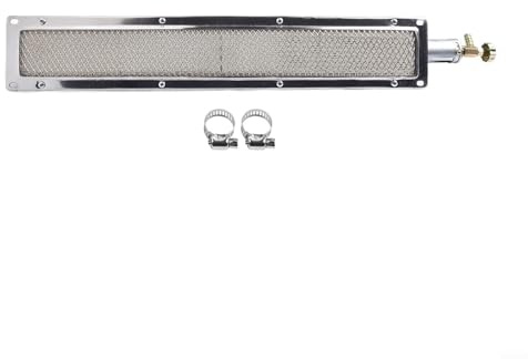 Advokingtap 1 bruciatore in ceramica a infrarossi per barbecue a gas, riscaldatore laterale in metallo per cucinare all'aperto, asciugare gli alimenti e lavorazione agricola, 41 x 8 cm (53 x 9,5 cm)
