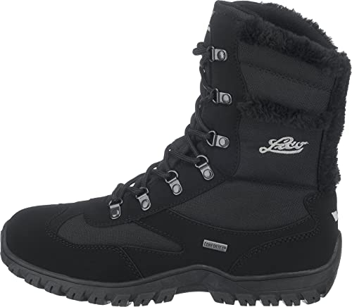 Lico SASKIA Damen Schneestiefel, Schwarz/ Grau, 36 EU