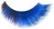 Eulenspiegel 000267 - Künstliche Wimpern, Blau/Lila, 1 ml Spezial-Wimpernkleber, Anleitung, für Karneval, Mottoparty