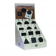 Display SchieferMagnete * Display mit 3 x 12 SchieferMagnete * je 5 cm