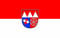 Sportfanshop24 UNTERFRANKEN Staatsflagge/Landesflagge/Hissflagge mit 2 Metallösen, Schwarz, Rot, Gold, 150x90 cm, gute Qualität
