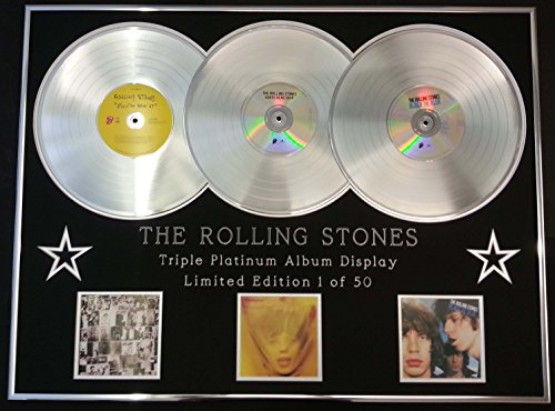 The Rolling Stones/Triple Platinum Album Display/Exile on Main Street + Goat 's Head Suppe + schwarz & blau/Echtheitszertifikat
