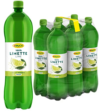 RAUCH Culinary Limettensaft 100 % – Alleskönner für Küche und Bar – 6 x 1,0 l Einweg