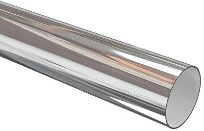 Flairdeco Metallrohr 28 mm Ø, Metall, Chrom-Glanz, 160 cm