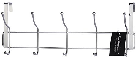 Buckingham 30002 Over The Door 10 Hook Coat Hanger Chrome-Premium Quality