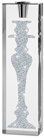 My IMPLEXIONS Prunkvoller Kerzenhalter Iconic veredelt mit Swarovski Kristallen (schmal) - die Exklusive Wohnungs-Dekoration