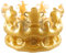Aufblasbare Goldkrone, 30 cm