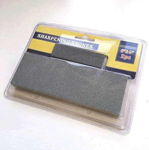 1Buy UK Large & Small 2 x Sharpening Stones Scissors/Knives/Chisel Tools/Blades Wetstone Sharpener 9 Total Size Double Sided etc