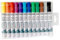 Pébéo 803511 7A Set de 12 marqueurs opaque assortiment basique pointe ronde 4 mm Multicolore, Jaune, orange, rouge, rose, violet, bleu clair, bleu, vert clair, vert, marron, gris clair, noir