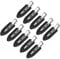10 Pieces No Crease Hair Clip No Bend Clips Hair Clips Curl Pin Clips Makeup Hairpin for Bangs Finger Waves Makeup Application Hairdressing Hairpins for Women Girl(Black)