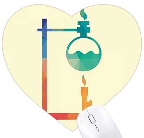 Heated Round Bottomed Flask Chestry Heart Mousepad Rubber Mat Game Office