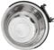 VILLCASE Dog Feeding Bowls, 1200ml Hanging Pet Water Bowls Stainless Steel Food Bowls Anti- overturning Dog Cage Bowl with Bolt Holder for Pet Dogs Cats Birds, Silver
