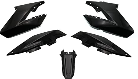 Verkleidungskit/Plastik Kit Motoflow (Schwarz) passend für Yamaha WR 125 X/R (2013 bis 2017) AMZ-FL.01.185-BK.v210