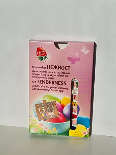 Set Terness 3 Colores Tinte Gelatina Pintura para Huevos de Pascua Pastel con Colores Delicados