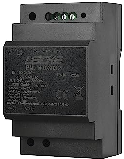 LEICKE 60W 24V 2,5A Ultra Slim Din Rail | Tension universelle 85-264VAC ou 20-370VDC, Alimentation AC-DC. Haute immunité aux interférences | Plage de température -40 ℃ à +70 ℃ | LI60-20B24PR2