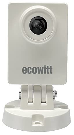 ECOWITT WittCam Wetter Außenkamera HP10, Indoor-Outdoor WiFi-verbundene Kamera IP66 wasserdicht, FOV150 °Weitwinkel/ 2 Millionen Pixel, Unterstützt Server, Zeitrafferfotografie 5/10/15/20/25s