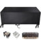 Leju Art Housse Salon de Jardin Exterieur 180x100x75cm/LxWxH Housse Table Jardin Bâche Salon de Jardin Imperméable Housse de Meubles de Patio Noir Housse De Protection Salon de Jardin