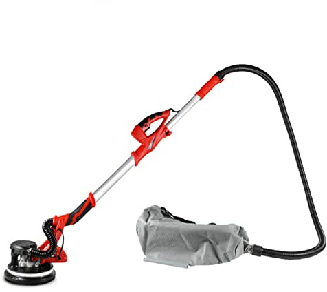 Drywall Sander 850W, Heavy-Duty Electric Drywall Sander with Vacuum Attachment Adjustable Variable Speed with LED Light, 100 Sand Pads Designed for Sanding Walls and Ceilings