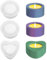 RAFIYU Stampo in silicone per candele, 3 stampi per colata in silicone, portacandele in cemento, forma rotonda, fai da te, per decorazioni per la casa e le vacanze