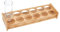 NBEADS 12 Fori Supporto per Bicchierini In Bambù, Vassoio per Bicchierini Color Kaki con Apertura Grande, Birra Portabicchieri Da Vino per Bar, Feste, Club e Feste In Famiglia, Foro: 6.2 cm