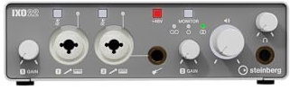 Steinberg IXO22 2 x 2 USB 2.0 Audio-Interface mit zwei Mikrofonvorverstärkern, inklusive Cubase AI und Cubasis LE Software-Paket, Weiß
