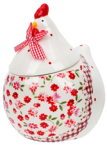 STOBAZA Pot De Stockage De Poule Paniers De Rangement De Pot À Biscuits De Ferme Pot De Stockage De Pâques en Porcelaine Boîtes À Œufs De Style Ferme Boîte De Pâques Pot Hermétique Table