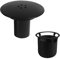 Duschabfluss, 90 mm / 115 mm Abflussdeckel Dusche, Duschabfluss Abdeckung, 11,5 x 6,3 x 9,5 cm, für Badezimmerabflüsse, Schwarz