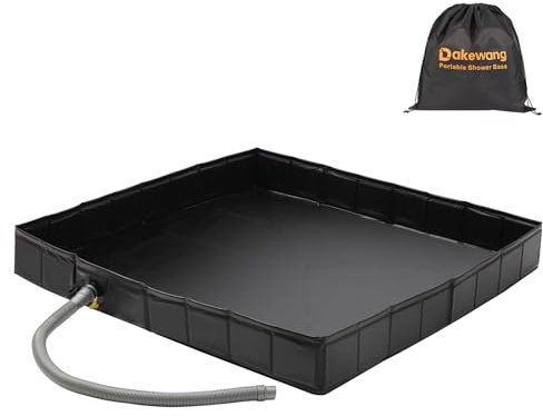 dakewang Base doccia esterna 101,6 x 101,6 x 12,7 cm, portatile, per esterni, campeggio, spiaggia, roulotte e box doccia portatile.