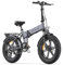 Fafrees ENGWE E Bike Klapprad, 20 Zoll Elektrofahrrad für Herren Damen mit 48V 13AH Akku, Max 120KM Elektrofahrräder, EP-2 Boost(Grau)