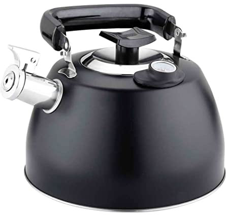 Bollitore da tè A Fischio Bollitore da Fornello Bollitore A Fischio Con Termometro Bollitore A Fischio In Acciaio Inossidabile 304 Display Della Temperatura Dell'acqua Bollitore Acustico Bollitore Da
