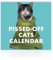 Pissed-Off Cats Kalender 2025, Lustiger Katzen-Wandkalender, Kreativer Kalender, Katzen-Hängekalender, Monatliches Format, Geschenk for Katzenliebhaber (blau)