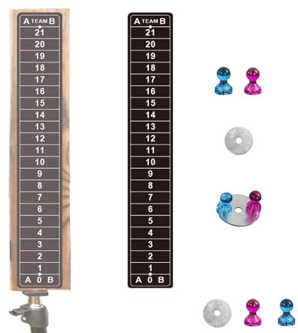 Cornhole Scoreboard Tracker Score Keeper: Durable Corn Hole Scoreboards for Easy Score Tracking Corn Hole Games Ladder Ball Toss Game Pop Darts Popdarts Game (1 Pack-Vertical)