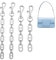 Pack of 4 Kettenverlängerung Silber 12cm und 17 cm Taschenkette Silber Kette Damen Taschenriemen Kette für Tasche Verlängerungskette Silber DIY Taschenkette Metall Silber Kette Schulterriemen