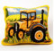 Taxpy Knüpfset Knüpfkissen Zum SelberKnüpfen Knüpfteppich Für Erwachsene Knüpfteppiche Cartoon-Traktor Latch Hook Kissen Kit Sofakissenbezug Handgechte Kreuzstich Kreativ Set 43x43cm