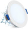 Leselux Einbaustrahler LED Flach 230V, 20 Stück LED Spots Badezimmer IP65 5W 6500K Kaltweiß 400LM, Deckenspots 68-80mm, Einbauleuchten Decke Weiß, Einbauspots für Schlafzimmer Küche Korridor
