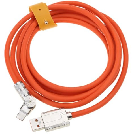 KINSPON 120W USB C To USB Cable Fast Charging 180 Degree Rotating Right Angles Head Elbow Charging Cable For Game