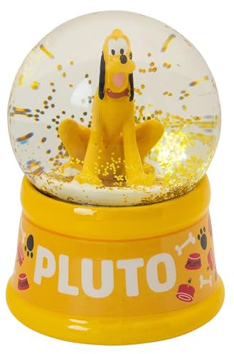 Stor Pluto Schneekugel in Geschenkbox