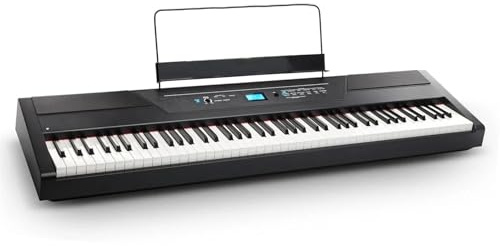 Keyboard 88 Tasten Digitalpiano Tastatur Mit Hammermechanik Gewichteten Tasten 2 X 20 W Lautsprecher 12 Stimmen FX Und Display(Recital Grand)