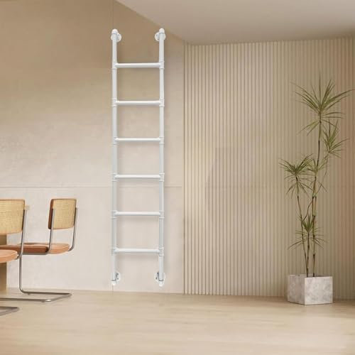 Scala per finestre in ferro battuto per camper a castello, montaggio a parete, in metallo, per letti a soppalco, 165 cm