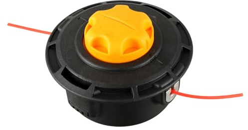 HUAREW Fadenkopf Motorsense Mähkopf M10x1,25 Links mit Tippautomatik Rasentrimmer Kopf Doppelfadenkopf für Motorsensenschnur