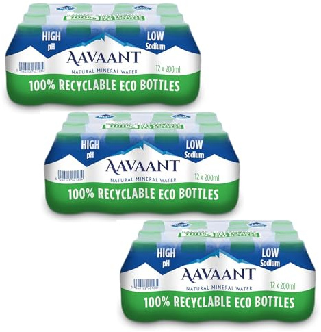 Natural Mineral Water 200ml x 12 (Pack of 3) – Pure & Refreshing Drinking Water | Essential Hydration | 36 Bottles Total
