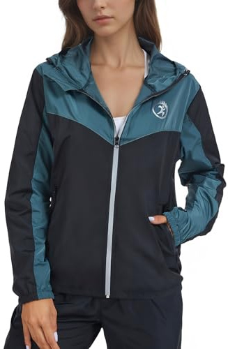 LAZAWG Women Rain Jackets Lightweight Raincoat with Pocket Waterproof Rain Coat for Camping Hiking Cycling