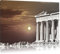 Pixxprint schöner Tempel der Athene B&W, Größe: 100x70cm, Leinwandbild, fertig gespannt, Wandbild, Dekoration, Kunstdruck, kein Poster
