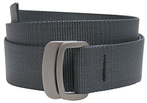 Bison Designs Dezenter Clinch Gürtel, Graphitgrau, Größe L, 107 cm