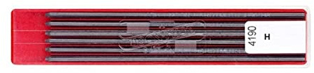 KOH-I-NOOR Graphitmine, Minenstärke 2mm, für Druckbleistift in 120mm Länge, Härtegrad H