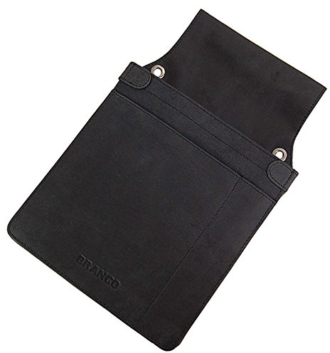 Holster für Kellner Leder Kellnerholster Kellnertasche Kellnergeldbörse (Schwarz)